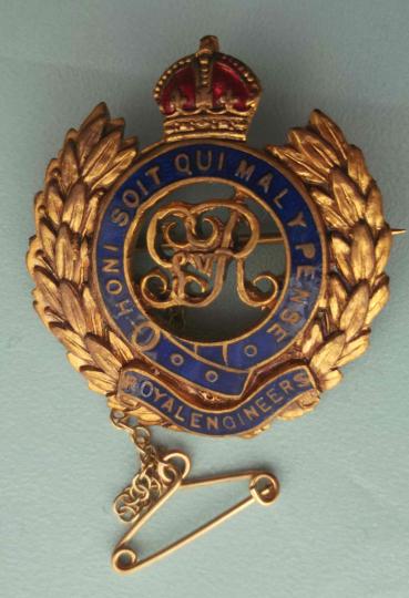 British Army Royal Engineers Sweetheart Brooch WW1