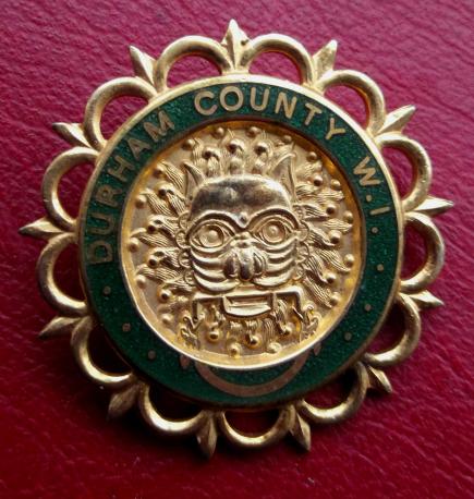 Durham WI Womens Institute Pin Badge - Fattorini Birmingham