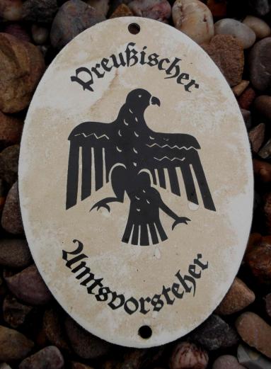 German Officials Plaque Prussia State Eagle