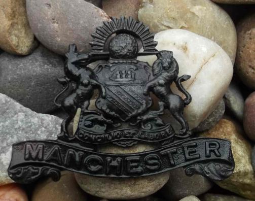 British Army Manchester Regiment WW1 Officers Collar Badge