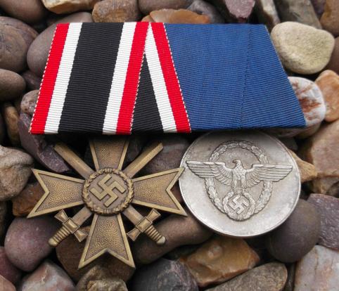 German Police WW2 Mounted Long Service Medal Group