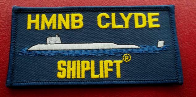 Royal Navy HMNB Clyde Civil Contractors Patch Submarine