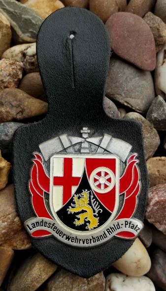 German Federal Fire Brigade Fob Badge Rheinland Pfalz