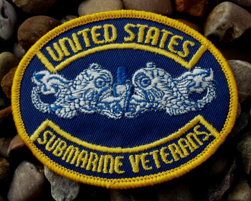 US Navy Veterans Machine Embroidered Submarine Patch