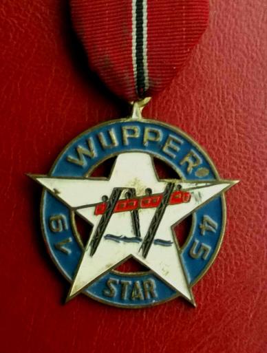 United States US Military Government Germany Wuppertal Monorail Railway Reconstruction Medal WW2