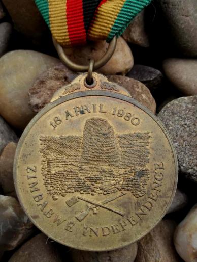 Zimbabwe Independence Medal 1980 Numbered 