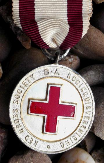 South African Red Cross Silver Named Proficiency Medal