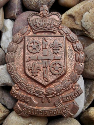 Royal St Lucia Police Force Cap Badge EIIR