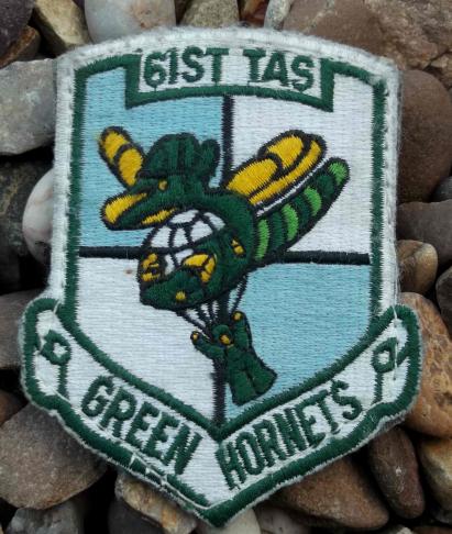 US Air Force 61st Tactical Airlift Squadron Green Hornets Patch