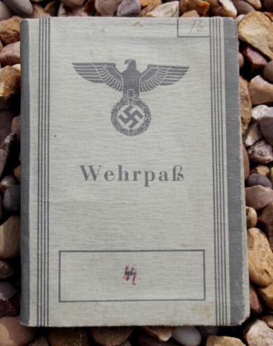 German SS Wehrpass Mauthausen Concenration Camp with ID Disc