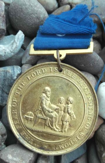 Victorian Liverpool Board School Attendance Medal 1900