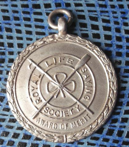 British WW2 Royal Life Saving Society HM Silver Merit Medal 1940