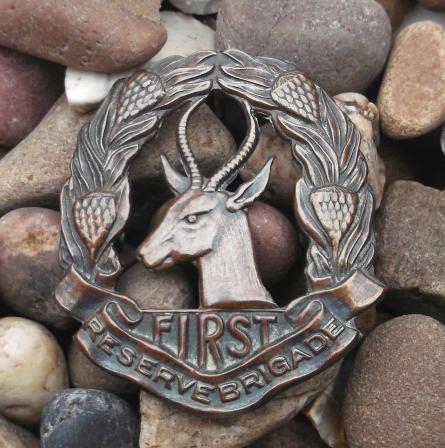 South African Army First Reserve Brigade WW2 Cap Badge