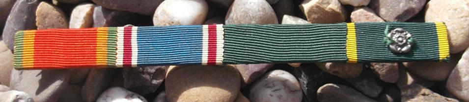 South African Medal Uniform Ribbon Bar WW2