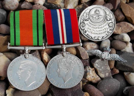 British Royal Air Force WW2 RAF Medal Group and Shooting Medallion