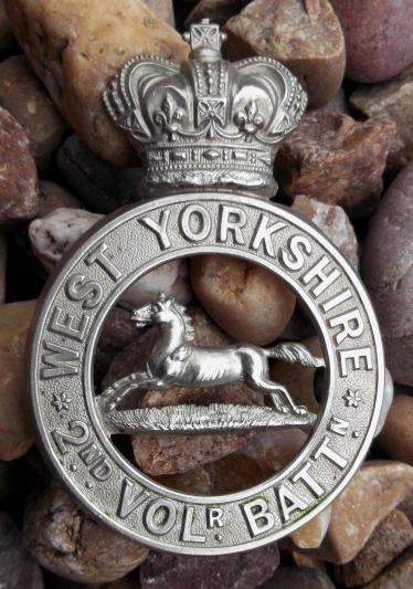 British Army West Yorkshire 2nd VB Victorian Volunteer Glengarry Badge Cap 