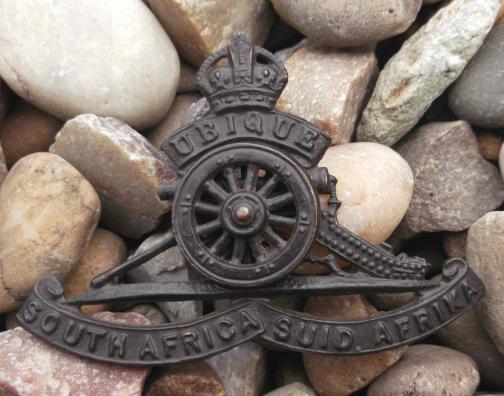 South African Artillery Army Officer Cap Badge South Africa