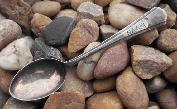 Vintage British NAAFI Armed Forces Canteen Teaspoon 