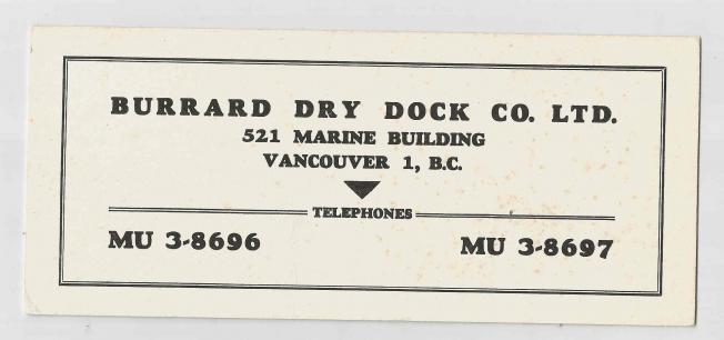 Canada Vintage Dry Dock Blotter Maritime Canadian Shipping Advertising