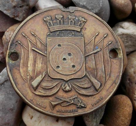 France Military Shooting Medal French Fire Brigade