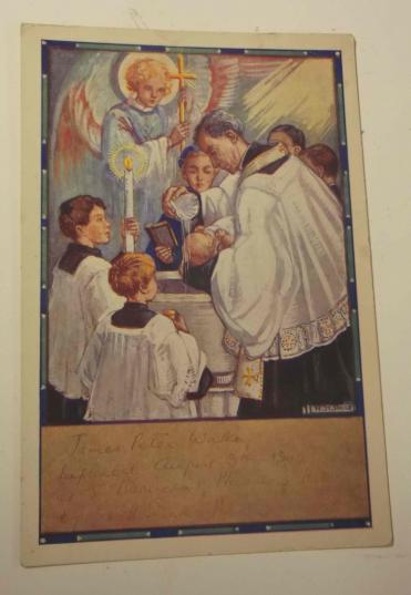 British WW2 Baptism Certificate Home Front 1942