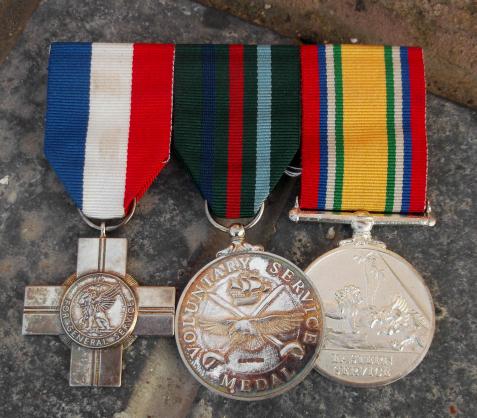 British Royal Navy Commemorative Medal Set Mounted RN Group