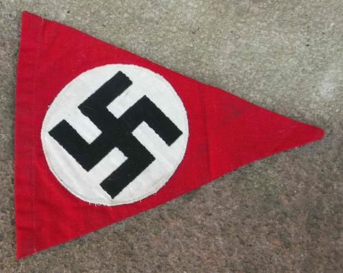 Third Reich German NSDAP Small Flag Pennant