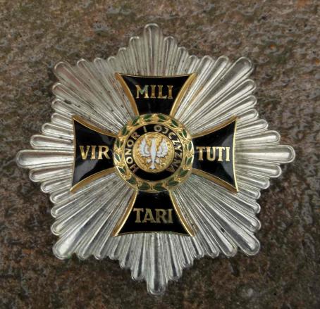 Polish War Order of Virtuti Militari Breast Star Poland 