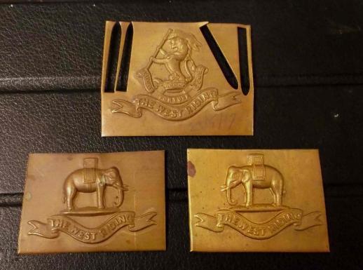 British Army Duke of Wellingtons Regiment Unfinished Cap and Collar Badges