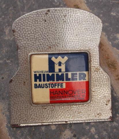 Vintage German Clipboard Clip Himmler Baustoffe Hannover DRGM Marked