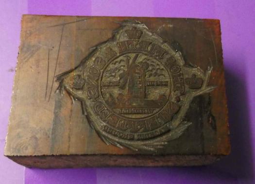 Very Old Wooden Cut Printing Block Thomas Firsth & Sons Sheffield