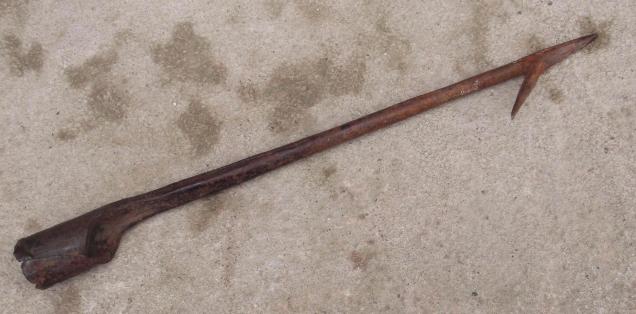 Antique Circa Nineteenth Century Hand Forged Metal Harpoon 