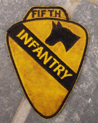 US Army 1st Cavalry 5th Infantry Vietnam Patch Believed Reproduction