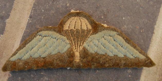 British Army Early Post WW2 Parachute Qualification Cloth Para Wings 