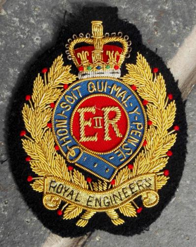 British Army Royal Engineers Veterans Blazer Badge EIIR