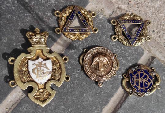 Vintage British RAOB GLE Royal Antediluvian Order of BuffaloesBadge Lot