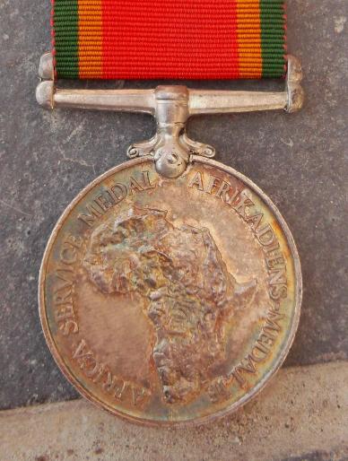 South African WW2 Armed Forces War Service Medal Named