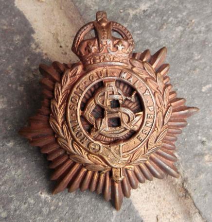 British Army Service Corps Officers ASC Great War Cap Badge