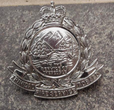 British Commonwealth Trinidad and Tobago Fire Service Cap Badge EIIR