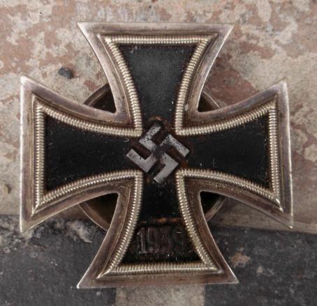 German Iron Cross First Class 1939 Screw Back WW2