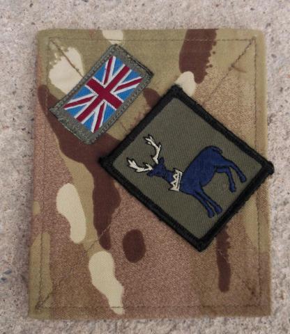 British Royal Air Force 90 Signals Unit Recognition Patch on Camo RAF