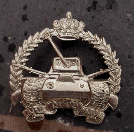 Belgium 1st Heavy Tank Battalion Belgian Army Cap Badge