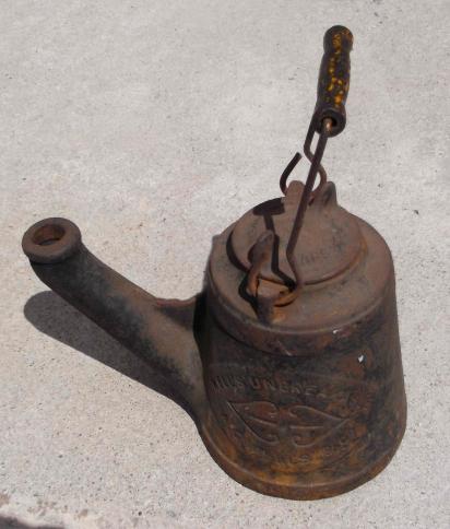 Antique Victorian Well's Railway Inspection Lamp Great Britain