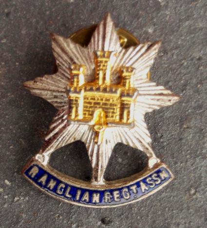 British Army Royal Anglian Regiment Association Veterans Lapel Pin