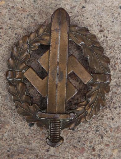 German Third Reich SA Sports Badge Bronze Grade Berg & Nolte