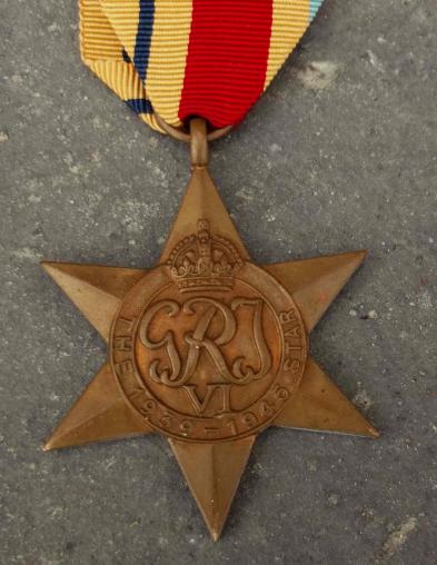 British and Commonwealth WW2 Africa Star Named Cockney South Africa