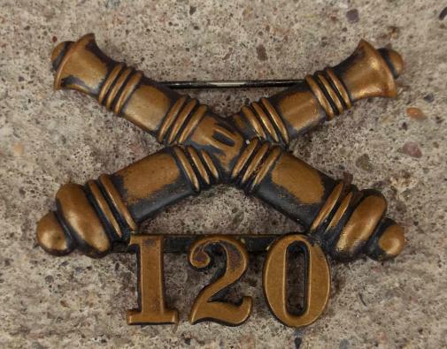 United States Army 120th Artillery Badge Spanish American War 