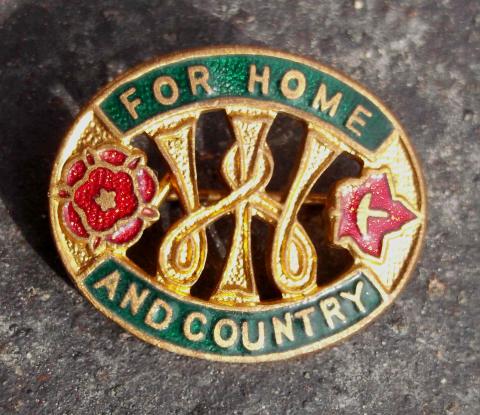 British Old WI Home and Country Enamel Pin Badge Women's Institute