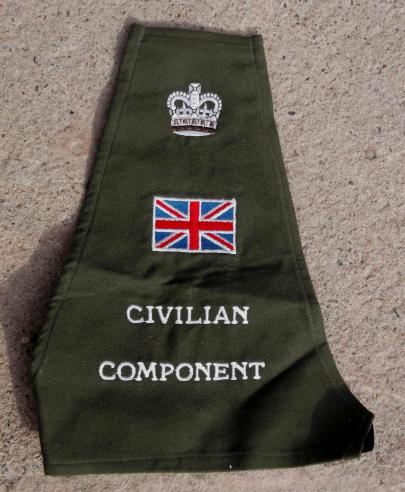 British Civilian Component Bosnia Uniform Brassard Sleeve Insignia