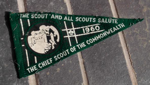 Vintage British Commonwealth Scouting Flag Pennant 1960 